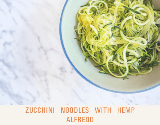Zucchini Noodles with Hemp Alfredo - Dr. Sebi's Cell Food
