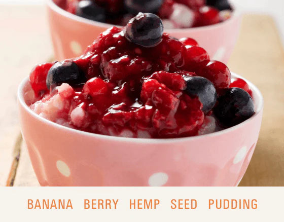Banana Berry Hemp Seed Pudding - Dr. Sebi's Cell Food