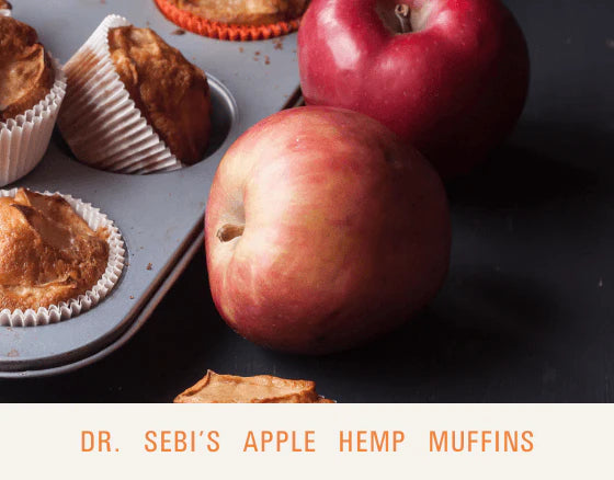 Apple Hemp Muffins - Dr. Sebi's Cell Food