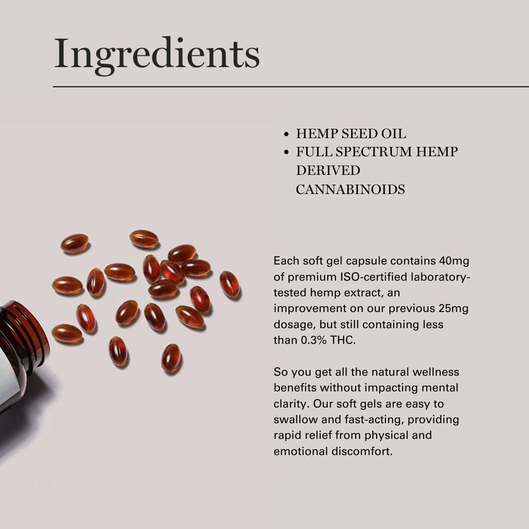 Full Spectrum - Hemp Extract Soft Gels - 2400mg